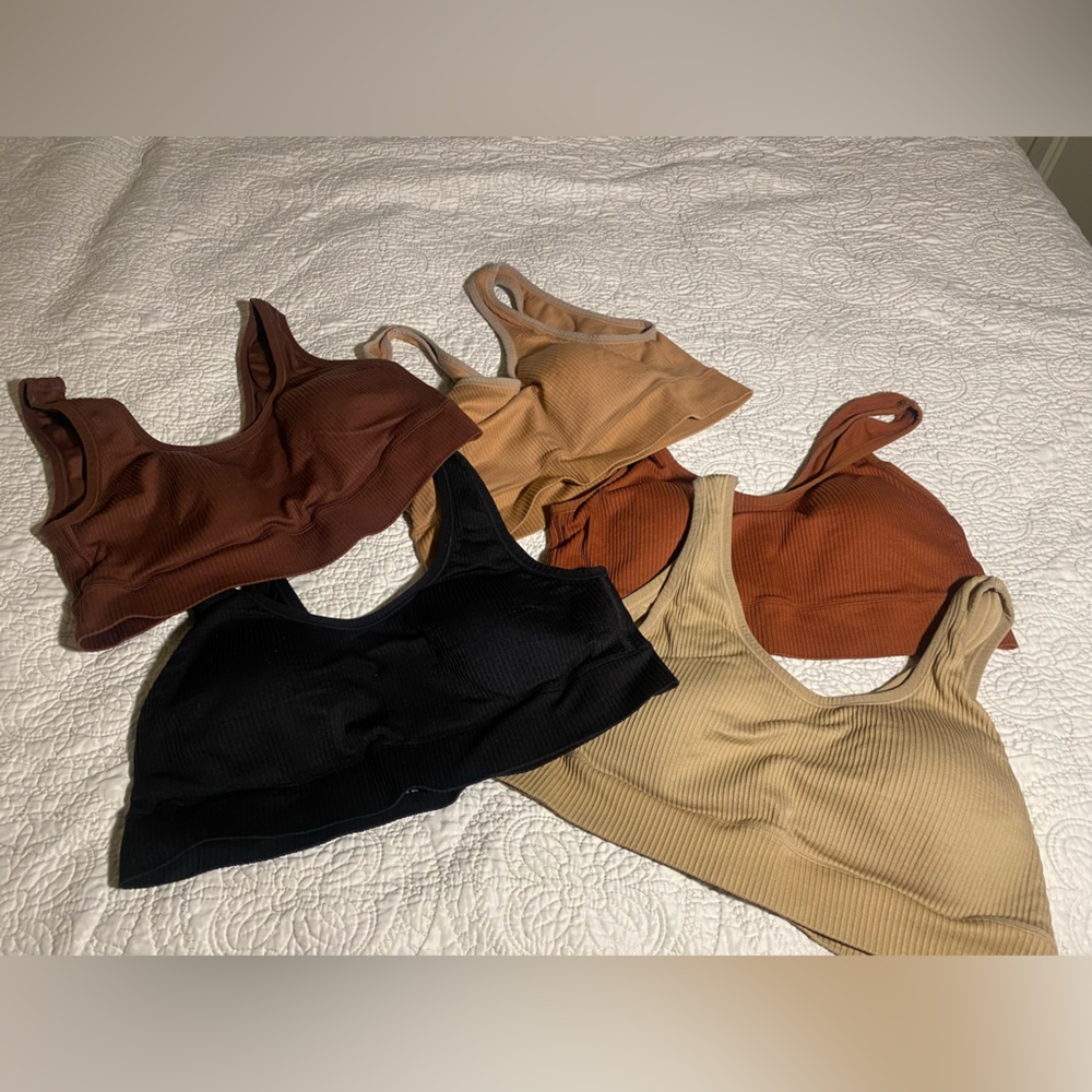 (Used) lightly lines rubbed bralettes size 2X from Torrid (5 total)